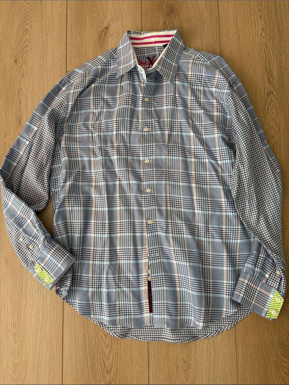 Robert Graham X Collection Men’s 2XL Plaid Button Front Shirt 100% Cotton